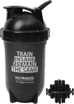 Nutrigize Leakproof Protein Shaker for Gym Sipper Bottle with Mixing Ball 500 ml Shaker