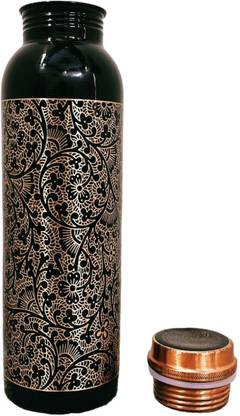 KC Pure Copper Water Bottle Antique Designer with Health Benefits 1000 ml Bottle