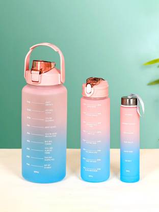 Nestasia Sporty Motivational Water Bottles Set Of 3 2000 ml Bottle