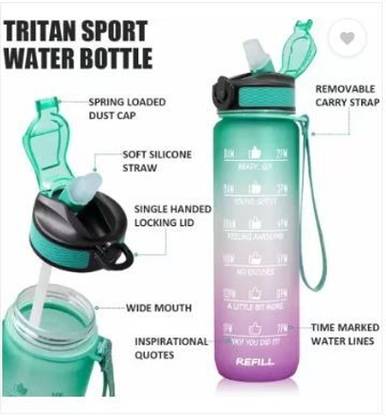 Alvario 900 ml Silicone, Tritan Bottle