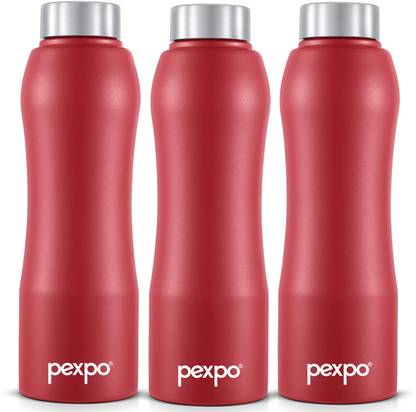 pexpo BISTRO Stainless Steel Leakproof Fridge Water Bottle Home & Kitchen, Office 1000 ml Bottle