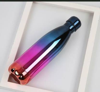 Red-sunset Rainbow color Double Wall Stainless Steel Water Bottle (Pack of 1, Multicolor) 500 ml Bottle
