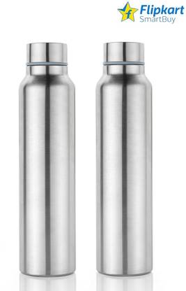 Flipkart SmartBuy 1000 ml Steel Bottle  (Pack of 2, Silver)