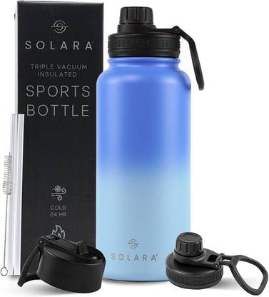 Solara Vacuum Insulated Stainless Steel Water Bottle for Hot and Cold, Wave 1000 ml Bottle