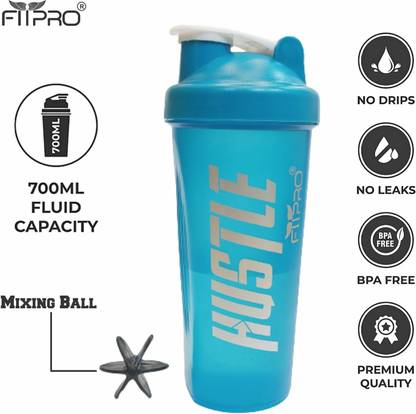 FitPro Gym Shaker Bottle, Shaker Bottles for Protein Shake 100% Leakproof 700 ml Shaker 700 ml Shaker