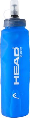 HEAD Foldable Bottle, TPU, Leakproof Bite-Sized Valve for Running, Cycling, Hiking 500 ml Bottle