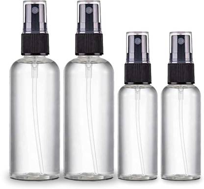 ON GATE Clear Empty Fine Mist Plastic Mini Travel Bottle Set 100 ml Spray Bottle