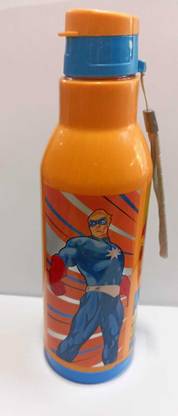 RISHABH DLX Plastic Insulated Water Bottle ORANGE 700 ml Bottle