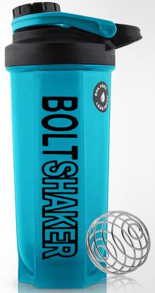 ZYRO Bolt Gym Sipper Bottle with Stainless Steel Mixer Ball for Lump Free Shakes 700 ml Shaker