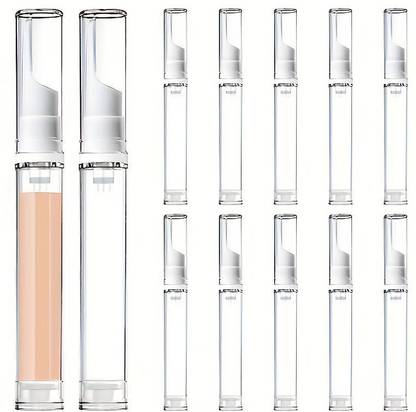 YCVARIYA Airless Pump Bottle, 15ml Empty Vacuum Foundation Container Reusable 15 ml Plastic Bottle