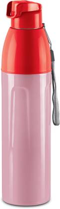 MILTON Kool Convex 1100 Insulated Inner Pet Water Bottle, 900 ml, Light Red 900 ml Bottle
