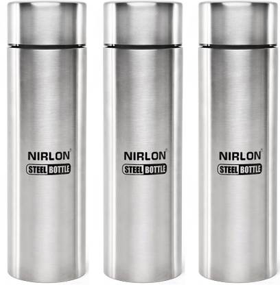 NIRLON Jeet Single Wall Stainless Steel Fridge Water Bottle 1000 ml Steel Bottle