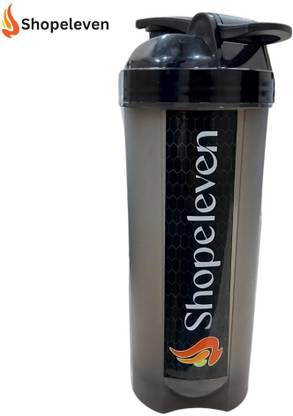 Shopeleven Plastic Gym Shaker With Mixer Ball, Shaker For Pre-Post Workout & Protein Shake 500 ml Shaker