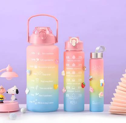 GoSipGo Motivational Gym Water Bottle 2000 ml Sipper