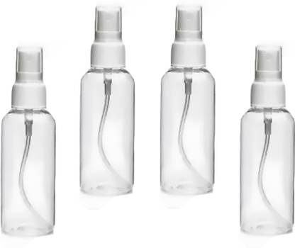 EverGlam 4pc Transparent Empty Spray Bottle 50 ml Each Bottle 200 ml Bottle