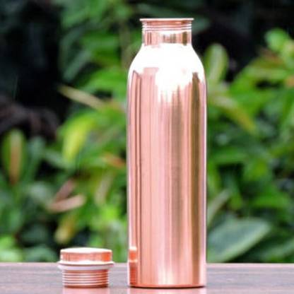 Nexshop ™ LAIN SHAPE COPPER WATER BOTTLE FOR 1 LITER 100% PURE COPPER BOTTLE. 1000 ml 1000 ml Bottle