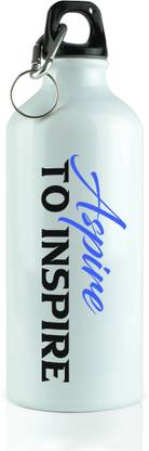 NarayaniCollectionss Inspirational Message: Aspire to Inspire Printed Water Bottle 600ml 600 ml Bottle