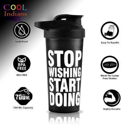 FIT FOCUS FITFOCUS_101_Premium Sports Combo Of Gym Shaker Bottle With Blender ball. 700 ml Shaker