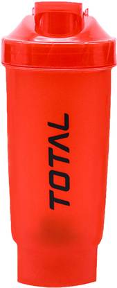 Total sports & fitness Euro Shaker Bottle| Leakproof Protein Shaker with Mixer Ball & Hook | 575 ml Shaker