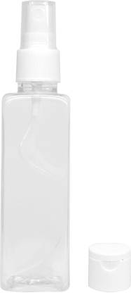 mapperz Plastic Pump Bottle Spray Dispenser, Mini Travel Rectangular Bottle 100 ml Bottle