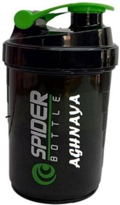 AGHNAYA Shaker Bottle with Whisk Ball Gym 750 ml Shaker Black, Plastic 750 ml Plastic Shaker