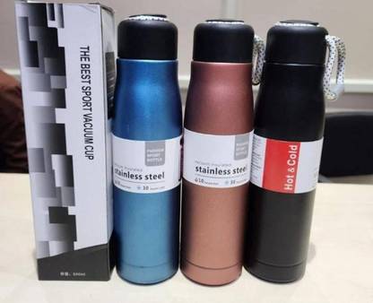 BVM Stainless Steel Water Bottle Double-Wall Insulated, BPA-Free, Leak Bottle 500 ml Water Bottle