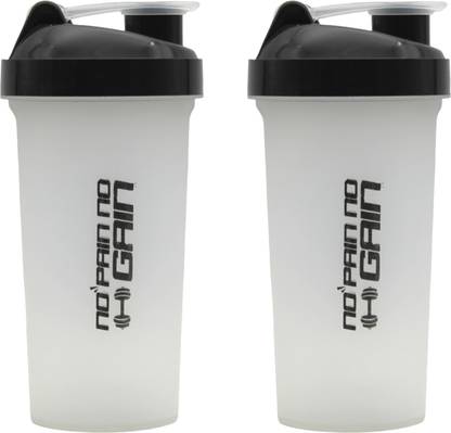 LAZYwindow Sporty Plastic GYM Shaker | Protein Shaker with Blender Ball | BPA-Free 700 ml Shaker