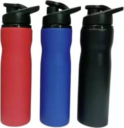 Sksteeltube Stainless Steel Sipper 750 ml Water Bottles (Set of 3, Multicolor) 350 ml Bottle