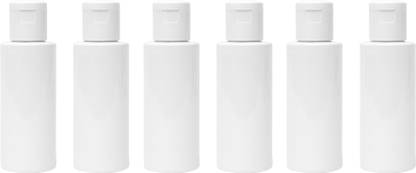 Devinez Round White HDPE Bottle, 50ml (Pack of 6) 50 ml Bottle
