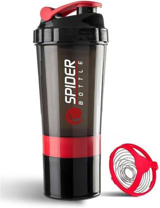 MUNSHINE Gym Shaker Bottle For Men & Women, Perfect For Protein Shakes & Supplements 500 ml Plastic Shaker