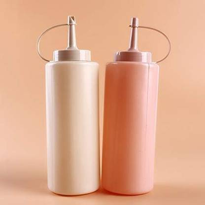 SevenDi 2 pcs Ketchup Squeeze Bottle Dispenser Condiment Containers Cream Dispenser