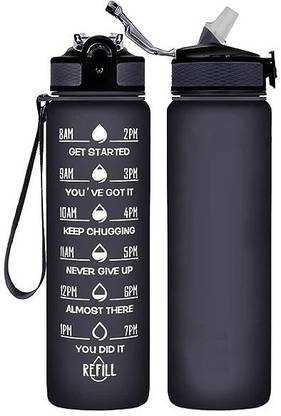 SWISS WONDER XII-39-Gym Water Bottle Sports (BPA Free) 1000 ml Tritan, Silicone Bottle