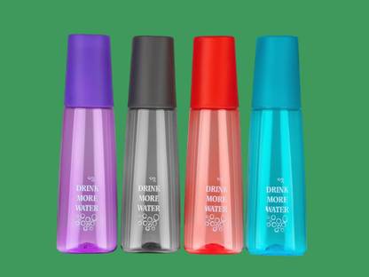 Gajanand Printed Multicolour 4 Pcs Premium 077 1000 ml Plastic Bottle