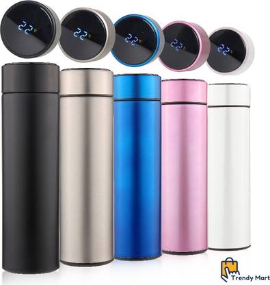 Trendy Mart 500 ml Steel, Silicone, Glass Bottle