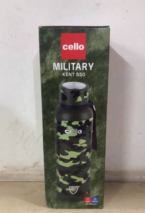 cello MILITARY KANT 550ML BOTTLE GREEN AND BLACK 550 ml Flask