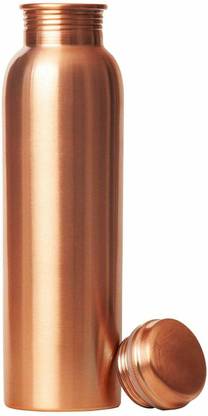 Anaro Pure Plain Copper Laquar Coated Handmade Premium quality (Joint Free) Bottle 1000 ml Bottle