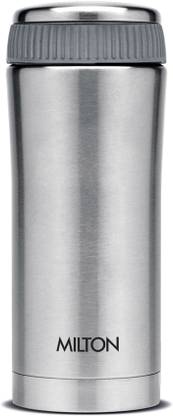 MILTON Optima 420 Thermosteel Hot and Cold Flask, 1 Piece, 420 ml, Silver 420 ml Flask