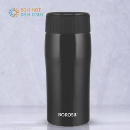 BOROSIL Cosmic Insulated Travel Bottle, 6 Hours Hot and 8 Hours Cold 320 ml Bottle