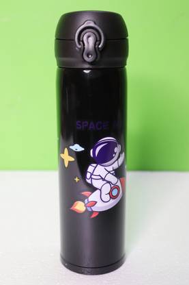 Siri collections VACCUM WATER BOTTLE SPACEMAN MAGIC (BLACK) INSULATED WARE 600 ml Bottle