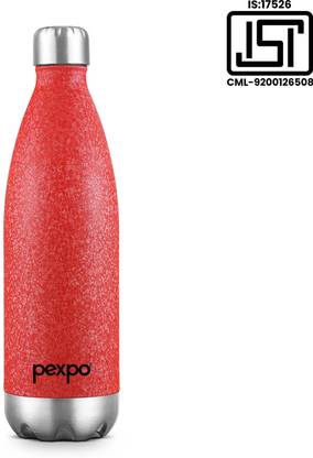 pexpo 750ml 24 घंटे गर्म और ठंडे पानी की बोतल, स्टेनलेस स्टील वैक्यूम इंसुलेटेड इलेक्ट्रो 750 ml फ्लास्क