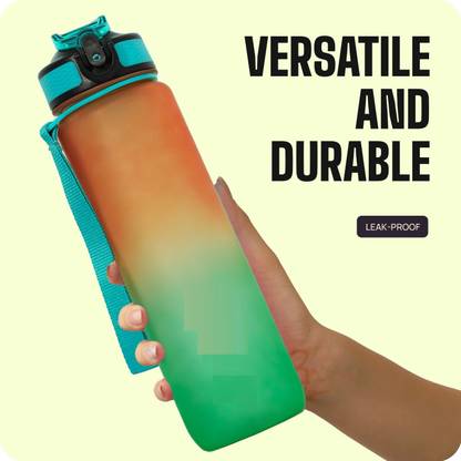SWISS WONDER XXX-70-Leakproof Durable BPA Free Water Bottle 1000 ml Tritan, Silicone Bottle