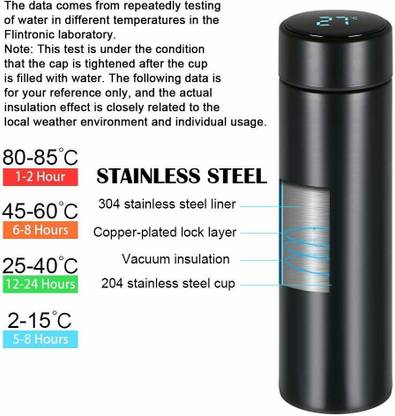 KOSHTOR LED Display Water Thermal Bottle 500 ml Bottle
