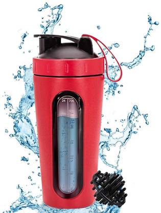 Afitu7 Stainless Steel Protein Shaker Bottle , 100% Leakproof & Odourless Guarantee 750 ml Shaker