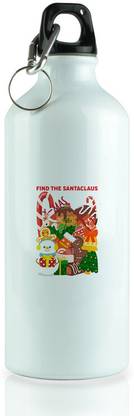 DOGAR ESSENTIALS Missing Santa: Mysterious Printed Sipper Bottle 600 ml Bottle