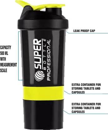 COOL INDIANS Premium Quality Shaker Bottle & Gym shaker Bottle with Mixer Ball 500 ml Shaker 500 ml Shaker