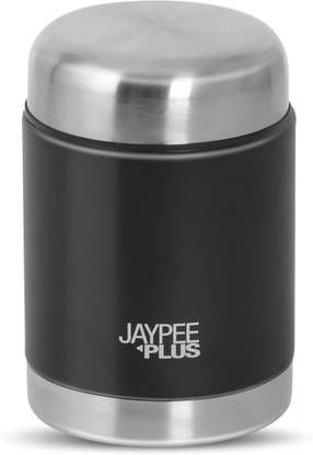 Jaypee Plus NUTRI JAR Insulated Food Jar with Bag & Spoon Flask for Khichdi Dalia Pasta 400 ml Steel Flask