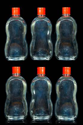 Water Care Empty PET Bottle with Easy to Pour Cap |Refillable Bottles|Portable / Pack of 6 500 ml Bottle