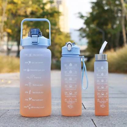 SWISS WONDER Gradient Color Plastic Large Capacity Water Bottle 3400 ml Bottle