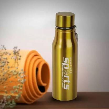 BlooWhale Golden Elegant Steel Bottle 750 ml Shining Stainless Hi Grade Steel 750 ml Bottle
