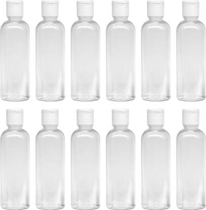 joyus 200ml Empty Clear Plastic Bottles Refillable Pack of 12 200 ml Bottle